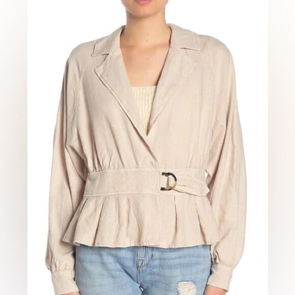 Free people linen jacket NWT - Picture 3 of 16